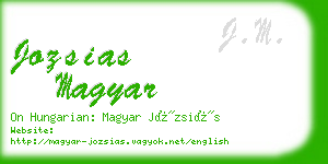 jozsias magyar business card
